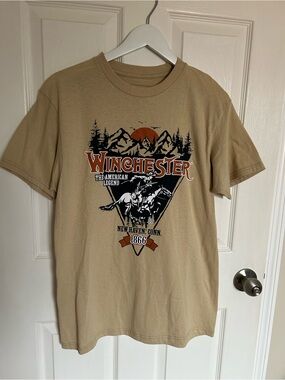 Winchester Tan Graphic Short Sleeve Tee - Winchester